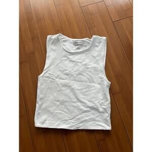 Babaton White Scoop Tank Sleeveless Small Aritzia